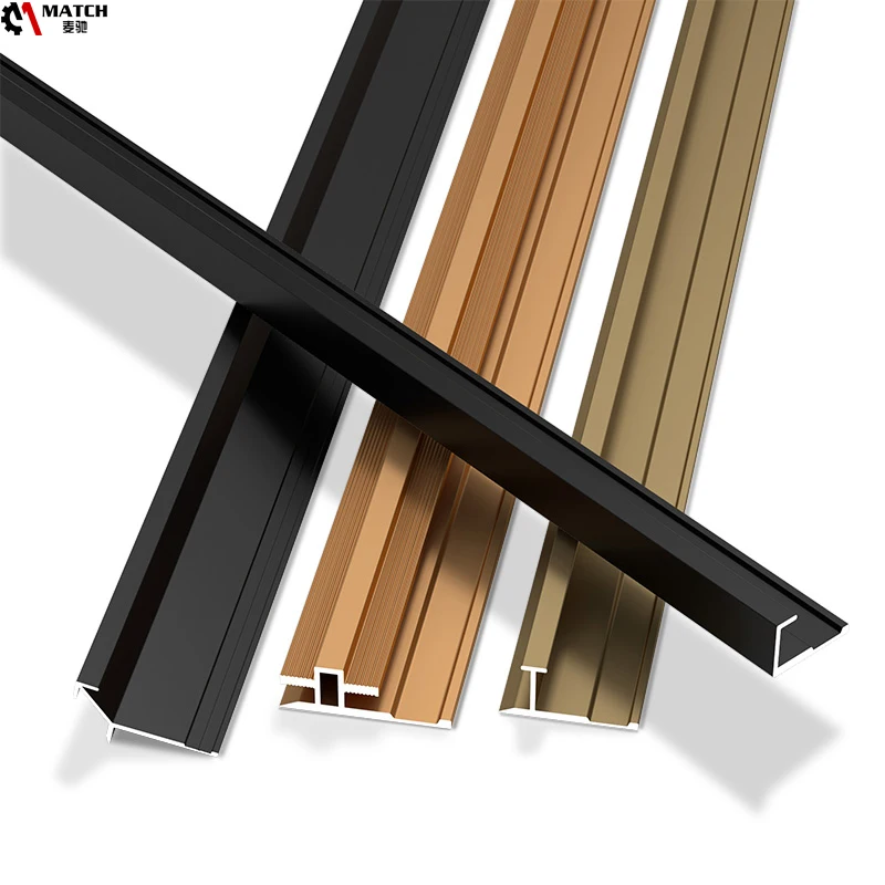 Aluminum accepts small orders Aluminum interior corner tile decorative wallboard decorative metal strip