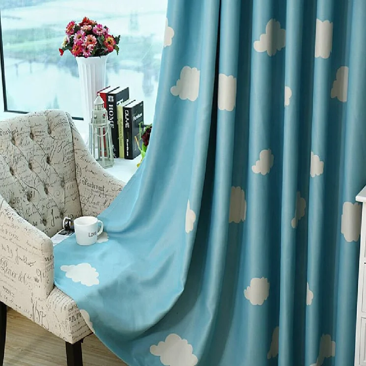 Wholesale Elegant Soundproof Polyester Kids Blackout Jacquard Curtains for Living Room