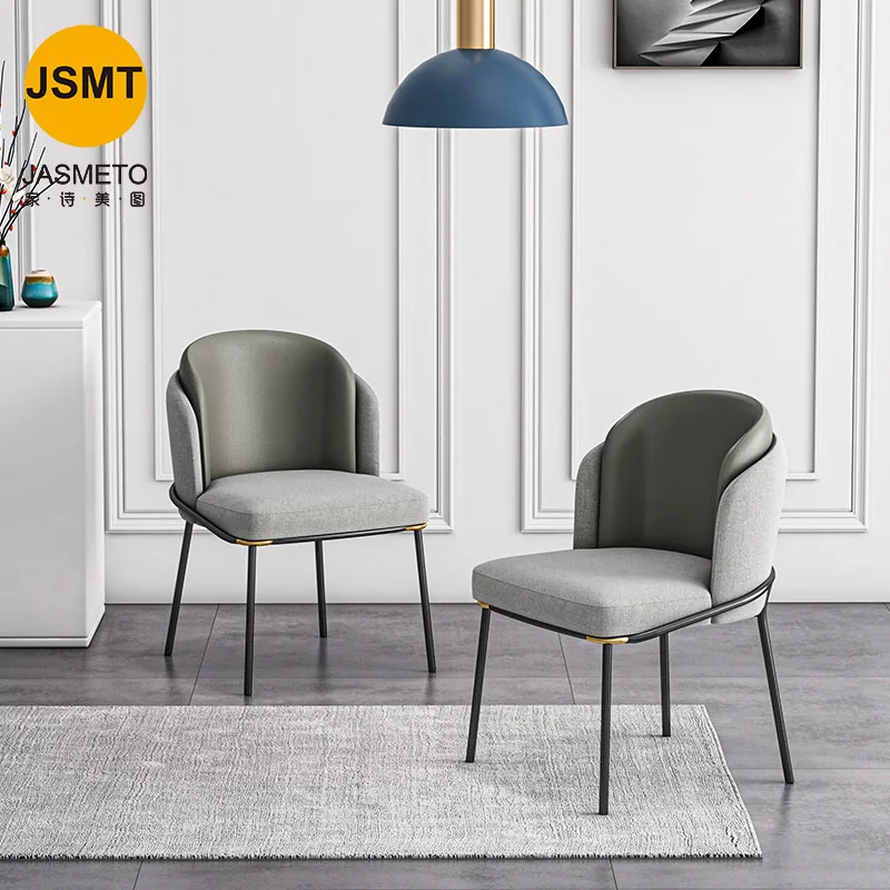 Modern Morgan Red Stackable European Patchwork Merdern Dinning Room Green Fabric Dining Chair With Fabric Surface