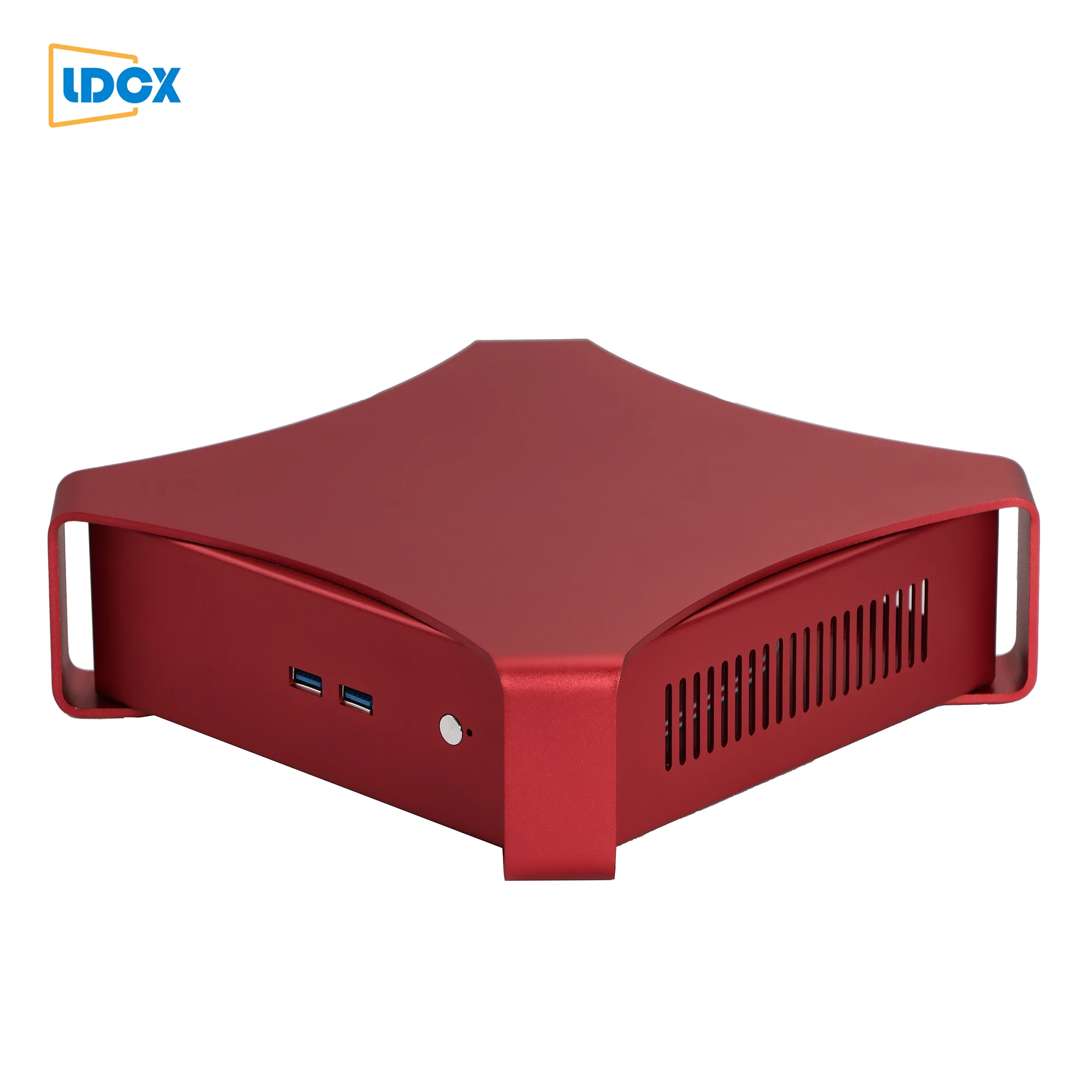 
LDCX X3 pure aluminum special shaped desktop ITX Mini PC computer case 