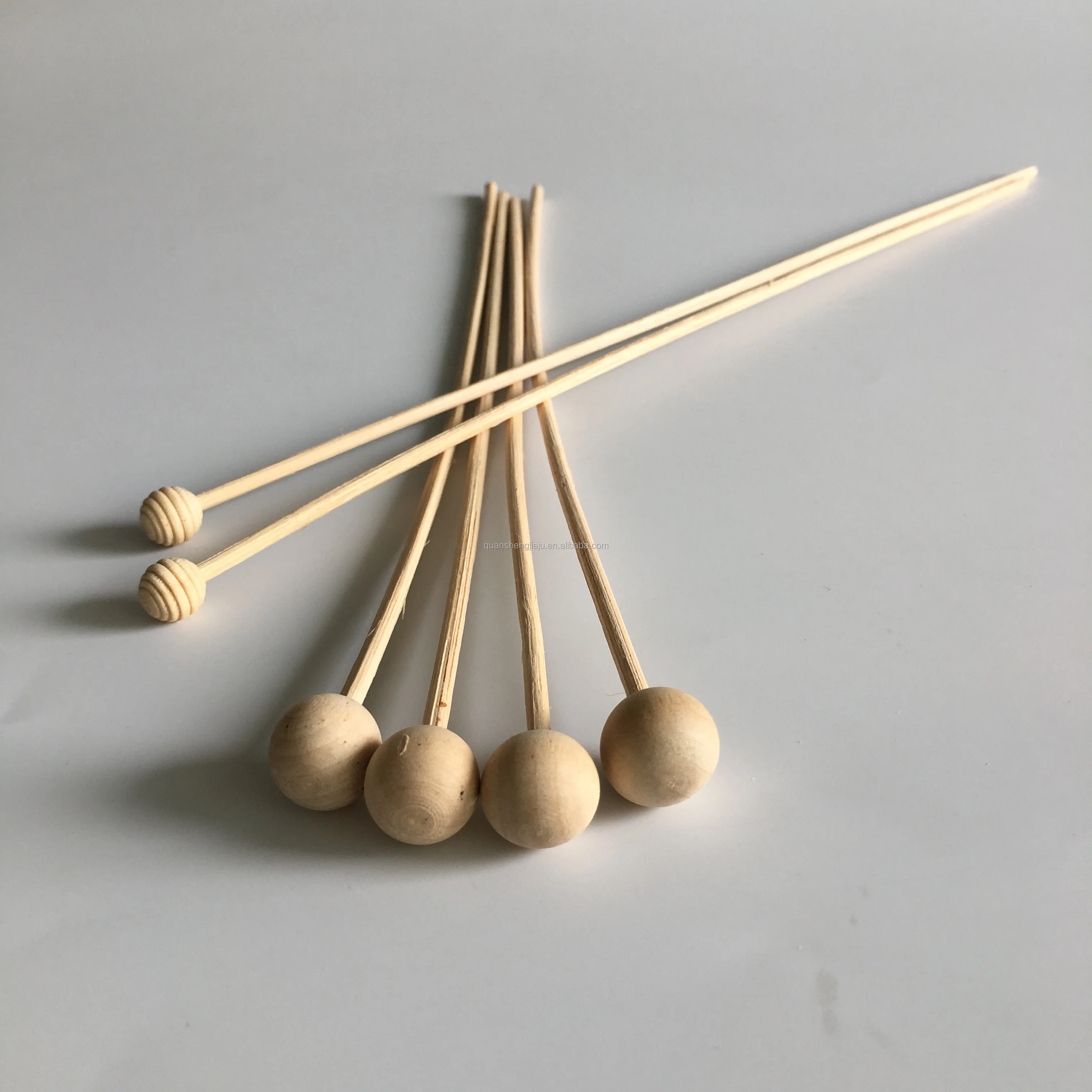Profumato Sfere Di Legno New Design Customized Reed Diffuser Rattan Sticks With Wooden Beads