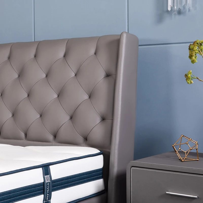 china natural contemporary european style hotel double twin size tufted bedroom set furniture for sale