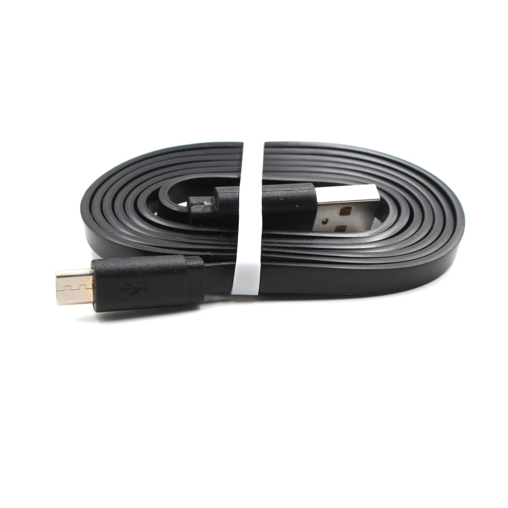 Mobile Phone 1M PVC Cable Flat type c Fast Charging Cable Micro USB Data Cables accessories