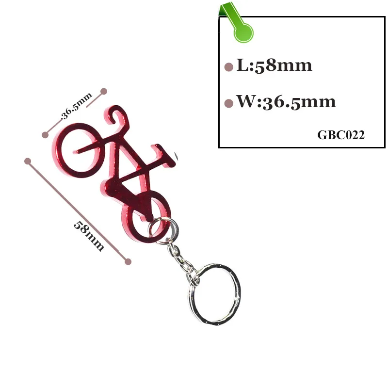 Giveaway Promotion Metal Key Chain Custom Logo Multi tool Aluminium Bicycle Speed Bottle Opener Key chains gift premium