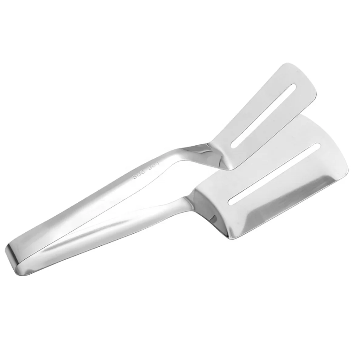 Multifunction Double Sided Kitchen Spatula Portable Stainless Steel Fish Spatula Helpful Frying Spatula