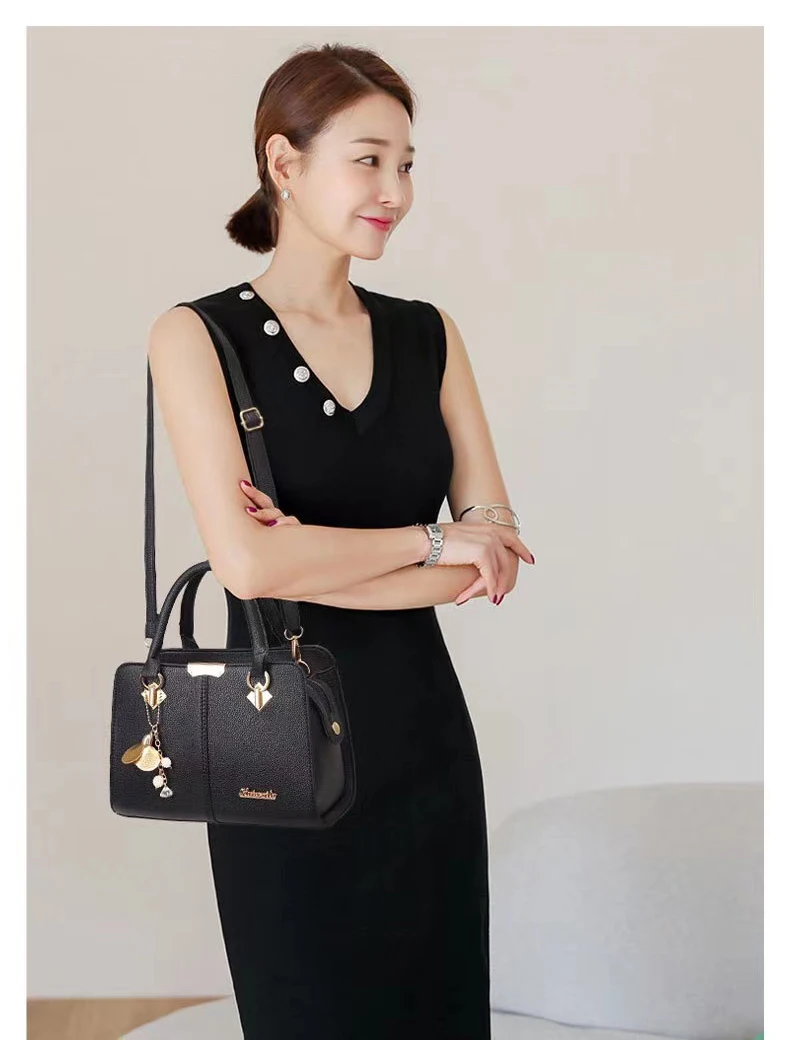 High Quality Fashion Handbags tote bag wholesale eco-friendly lady hot selling large capacity PU leather handbag