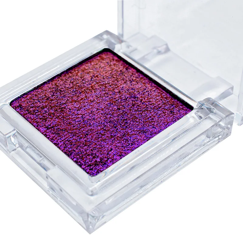 
Live show metal paint makeup private cosmetics label eyeshadow chameleon iridescent multi chrome eye shadow oem 