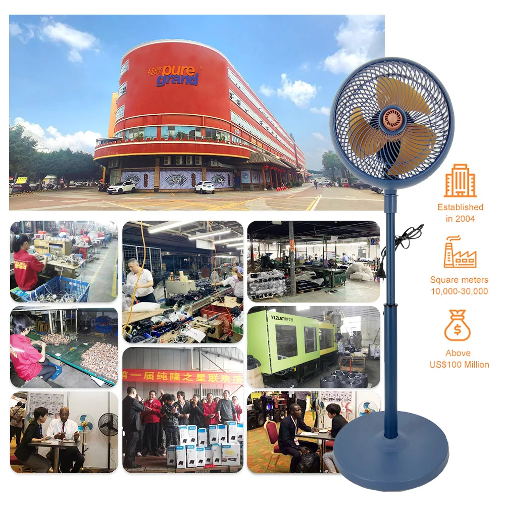 Wholesale quiet cooling adjustable height oscillating electric 9 inch stand fan for home