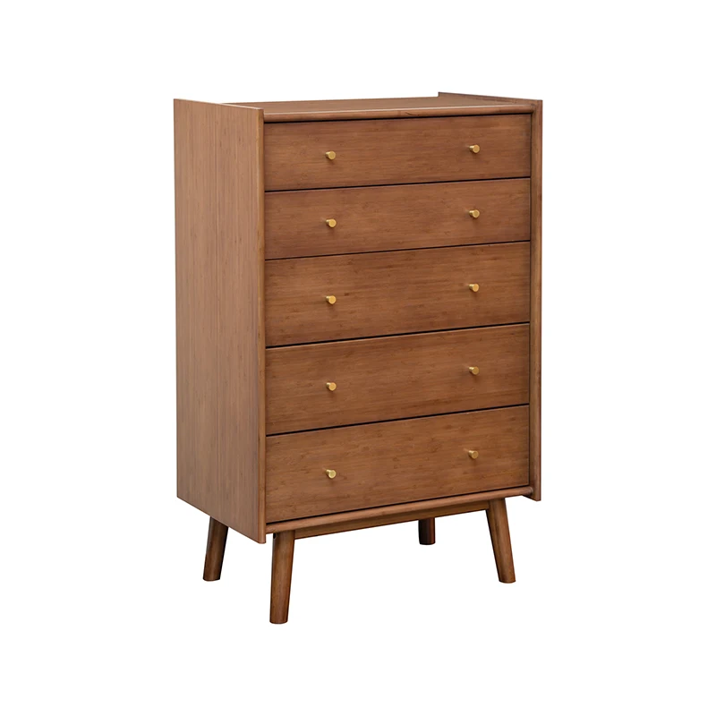 AiLiKEA Modern style bedroom furniture Bamboo storage cabinet chest of drawers HOT SALE