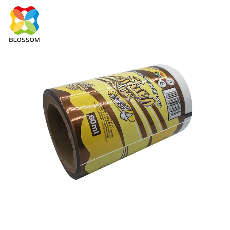 
Custom Mylar Plastic Laminated Aluminum Foil Packaging Film For Ice Lolly 