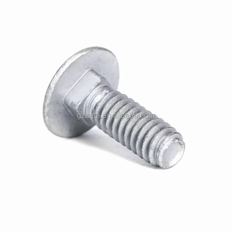 Salt Spray Test Time 1000 Hours Stainless Steel 304 316 Mushroom Head Square Neck Carriage Bolts with Dacromet Coating