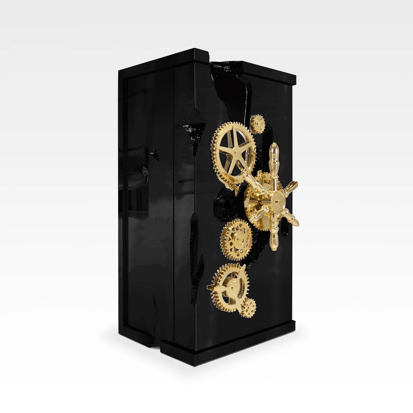 Black plated stainless steel wine cabinet Anti-theft large capacity safe Safe Luxury high-end art home furniture safe