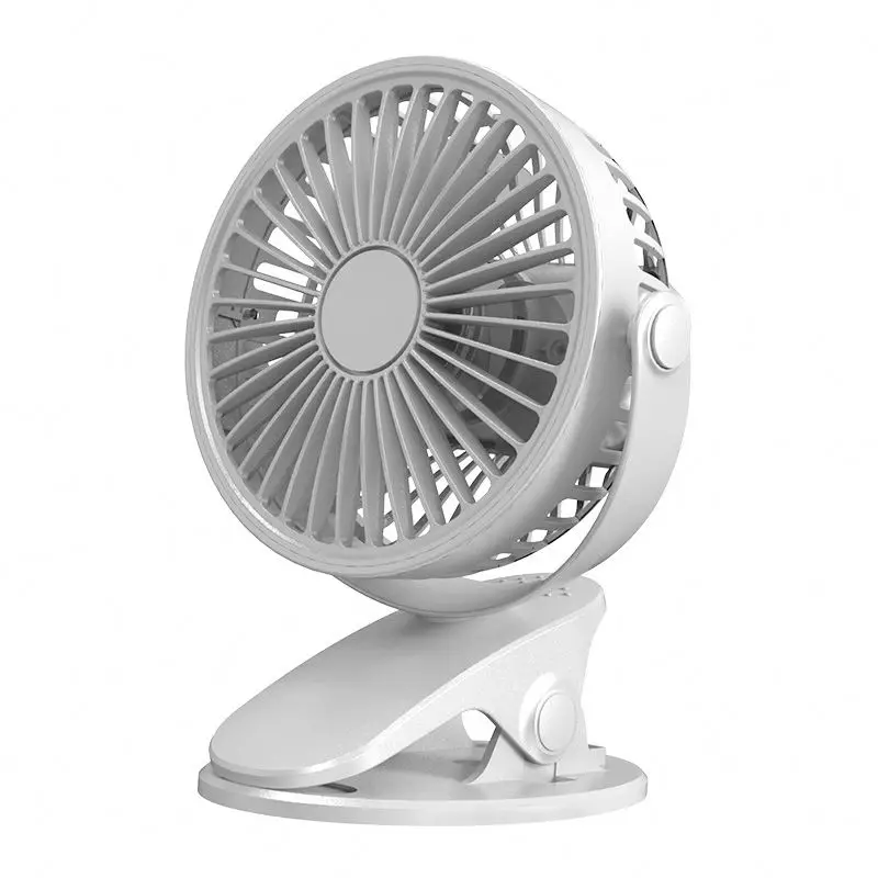 Clip & Desk Fan USB Plug in with Sturdy Clamp  3 Speeds Small Fan with Strong Airflow Clip on Fan