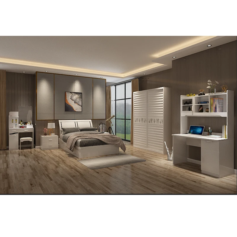 Bedroom Furniture Set Hotel Manufacturer Wholesale Dubai Modern Luxury 2022 Factory China 5 Star Hotel King Size 1 Set Wood