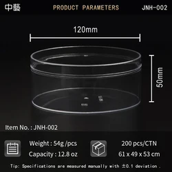 Custom ps hard transparent plastic wedding party candy cookie cake square dessert packaging clear container with lid