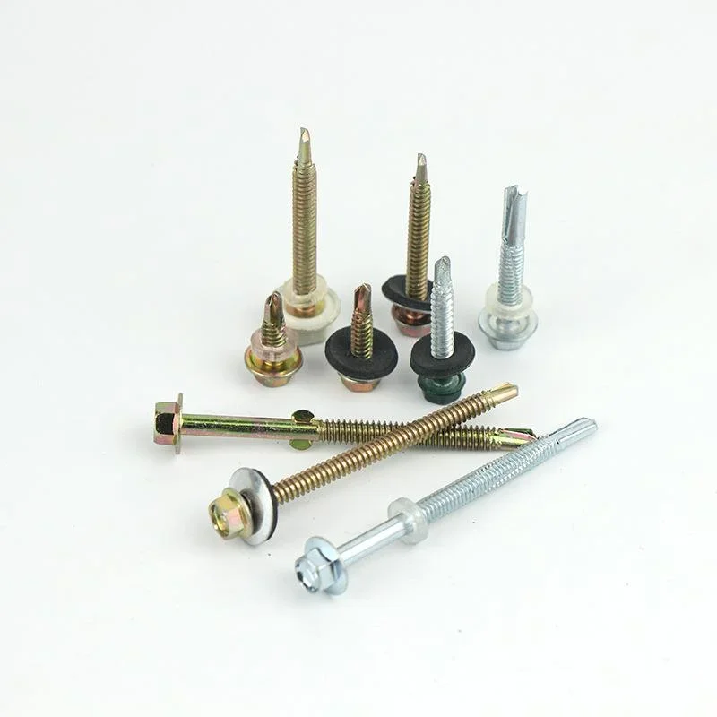 Custom Fastener C1022 Hex Zinc Plated Galvanized Hexagonal Head Self Drilling Roof Screw for Wood Metal Sheet