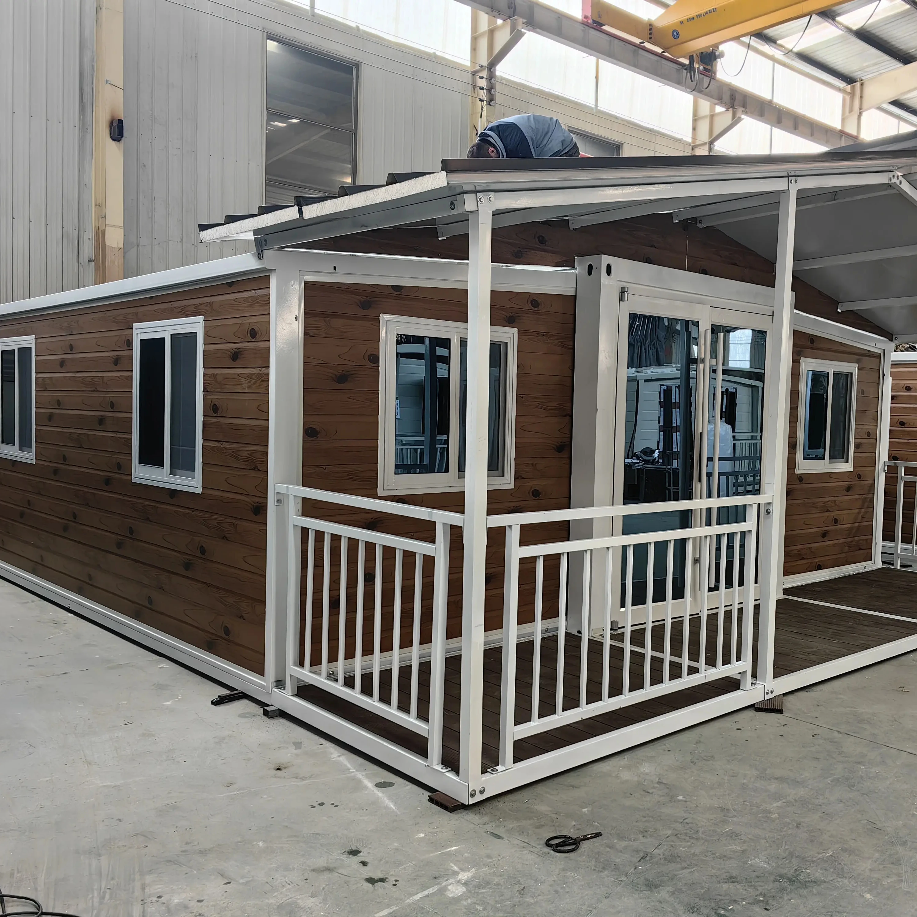 Portable folding expandable cargo container houses expandable container house 20ft 2 bedroom mobile home customizable