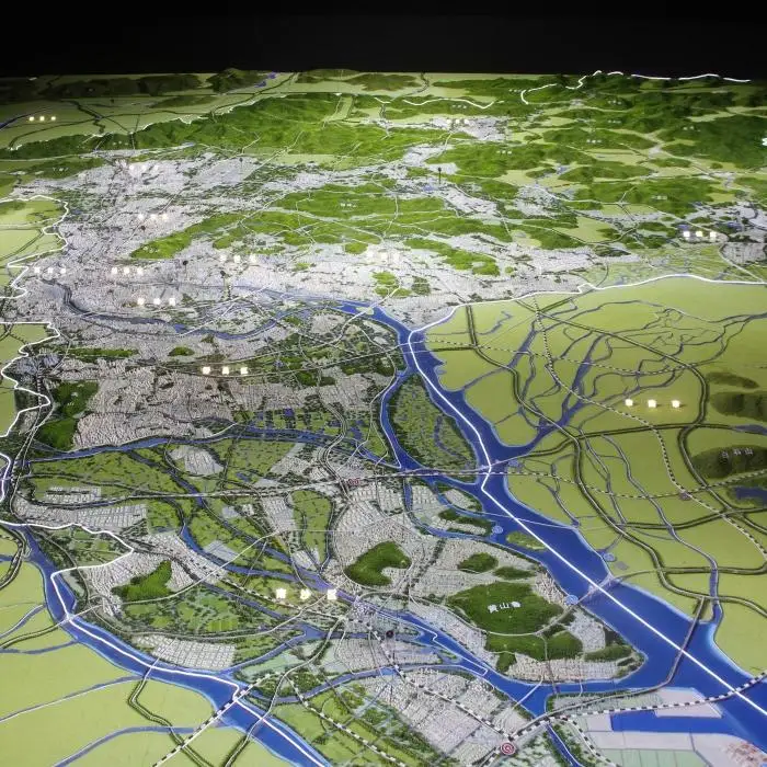 Architectural Scale Real Estate Development 3D House Printing Government Urban Planning Housing and Road Model