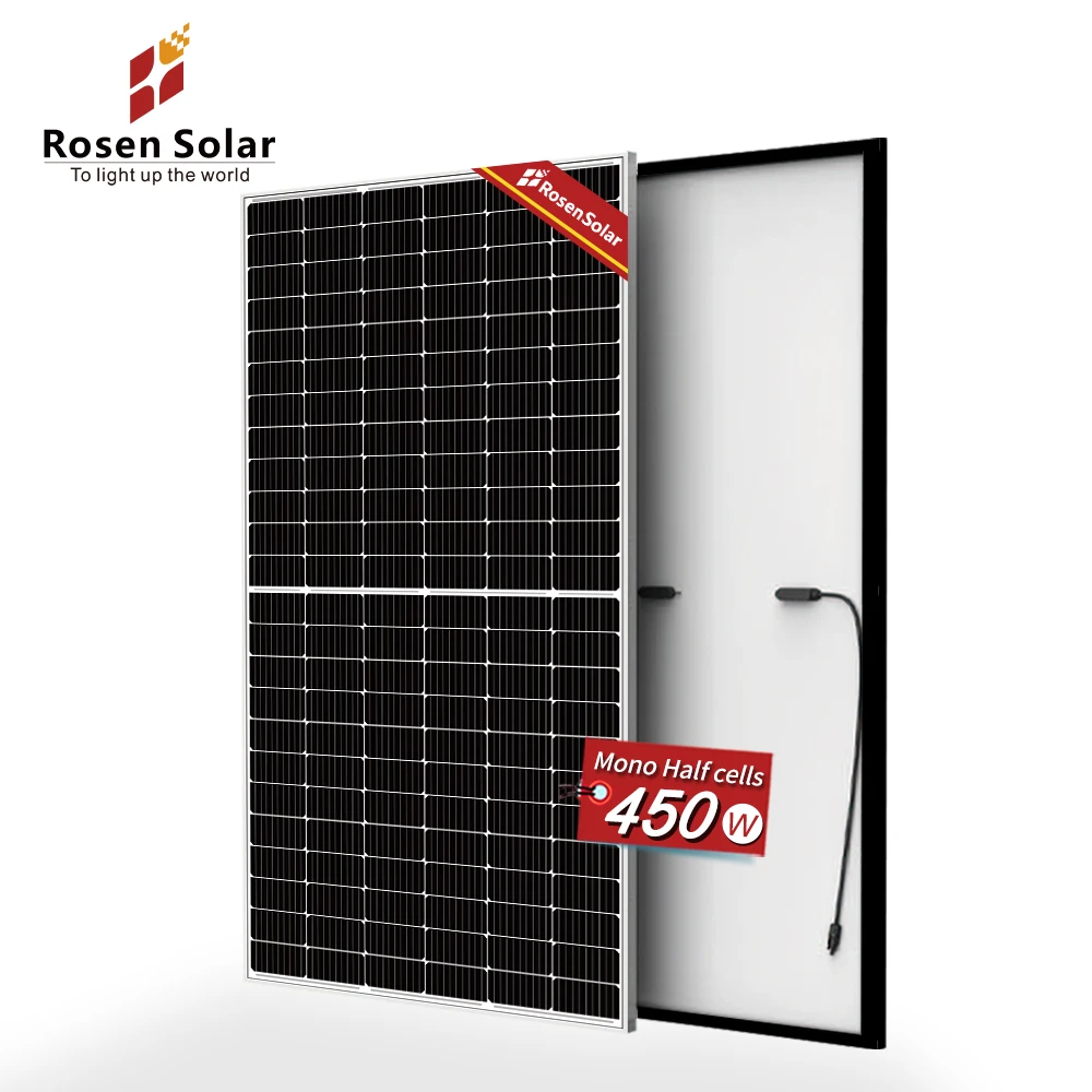 Полуячейка 430 Вт 440 450 550 PV черная рамка солнечные панели