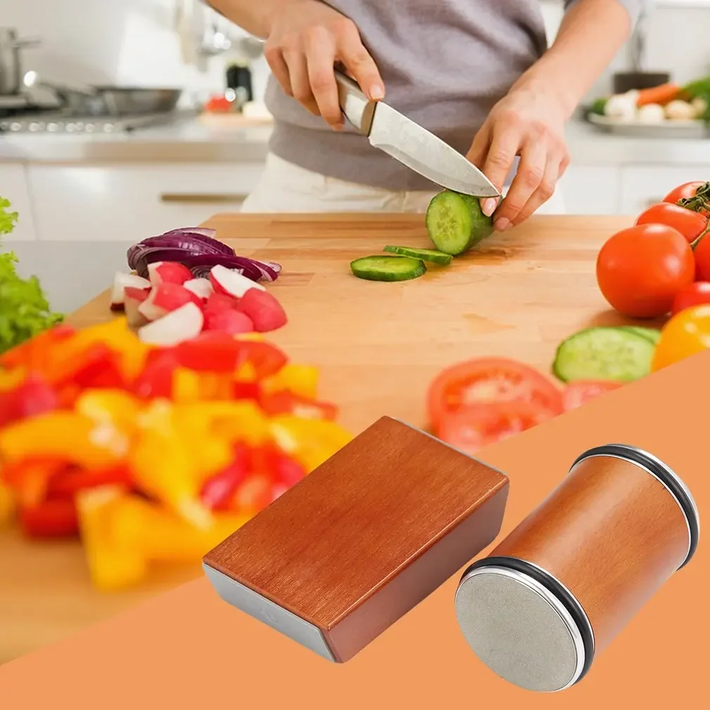 Kitchen Detachable Sharpening Stone Kit Manual Tumbler Diamond Knife Sharpener Roller Rolling Knife Sharpener Set for Knives