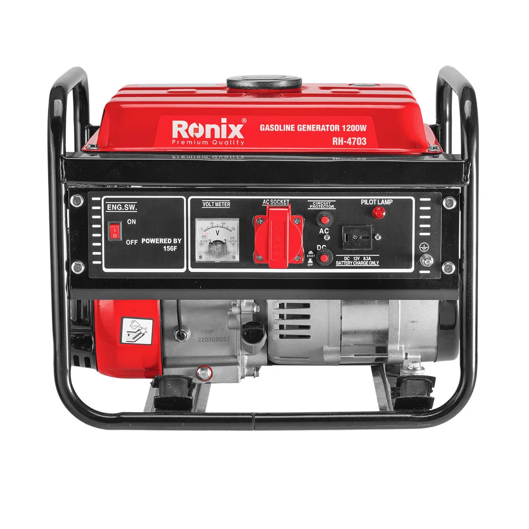 Ronix RH-4703 Outdoor Portable Power Generator 1200W 5L Silent Gasoline Inverter Generator 110V 220V