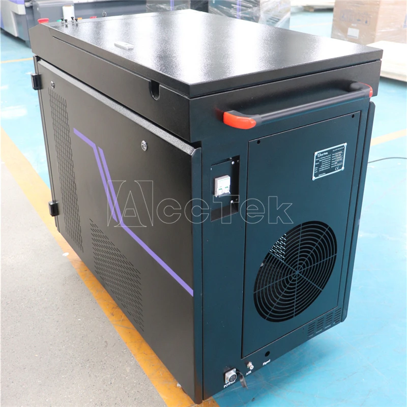 AccTek Laser Cleaning Metal Machine 1500W 2000W 3000W Laser Cleaner Water-cooled Laser Rust Removal For Ship Used Car Steel Cnc