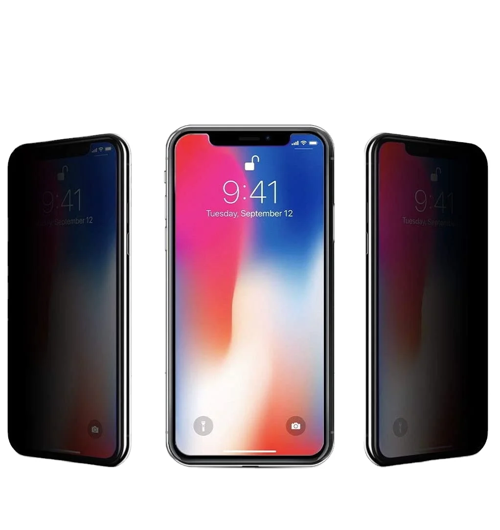 Anti-Spy Screen Protector For iPhone 13 12 11 Pro MAX Tempered Glass For iPhone XS MAX XR 7 8 Plus 13 Pro mini Privacy Film