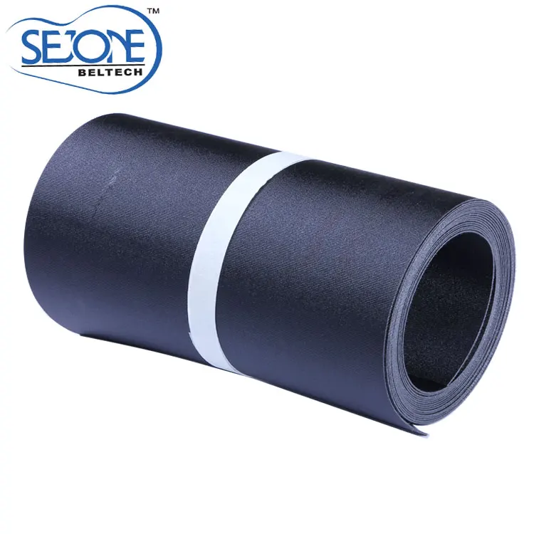 
Black and Black colors Finger Joint PU transmission flat belt For Sale 