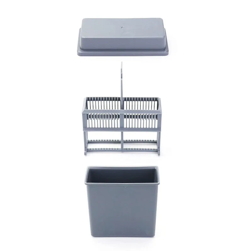 Pathology Microscope Slides Plastic Staining Rack And Container