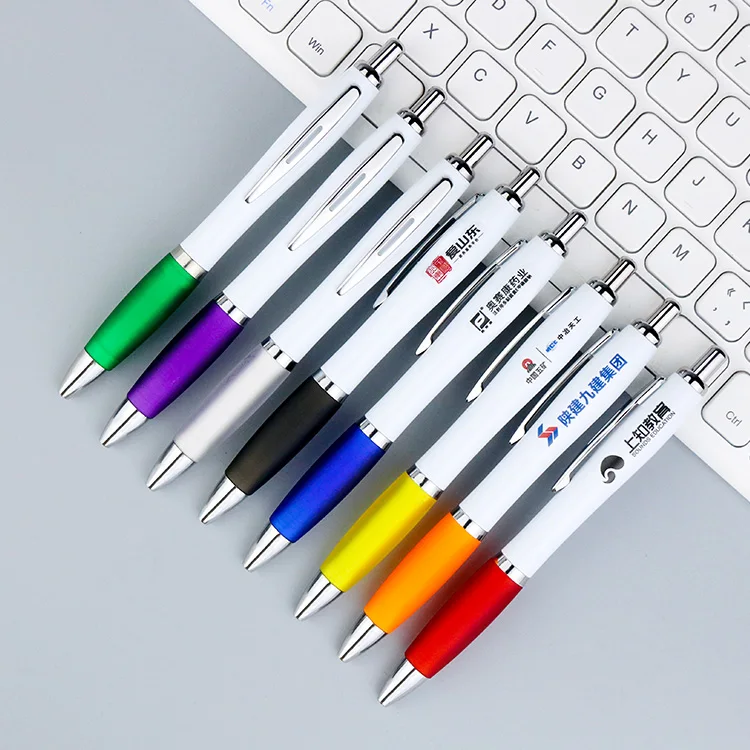 New Creative stationery ball point pen Plastic advertising pen can customize logo