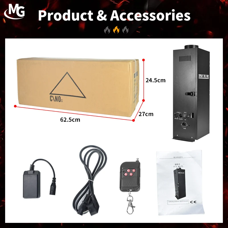 Stage Colorful Fire Machine DMX512 200W Flame Machine for Stage Show