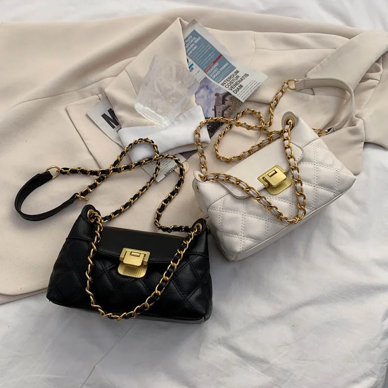 
Amazon trending products lovely Girl candy color shoulder women mini chain crossbody messenger bag 