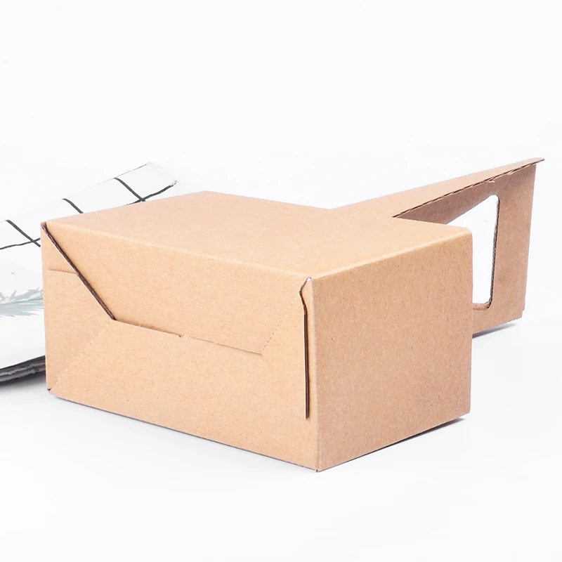 Customized wholesale 2 lattice portable disposable beverage cup packaging corrugated paper cup holder with handle box