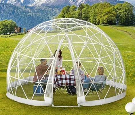12FT Garden Dome Bubble Tents Upgraded Geodesic Dome Greenhouse  Ball Tents