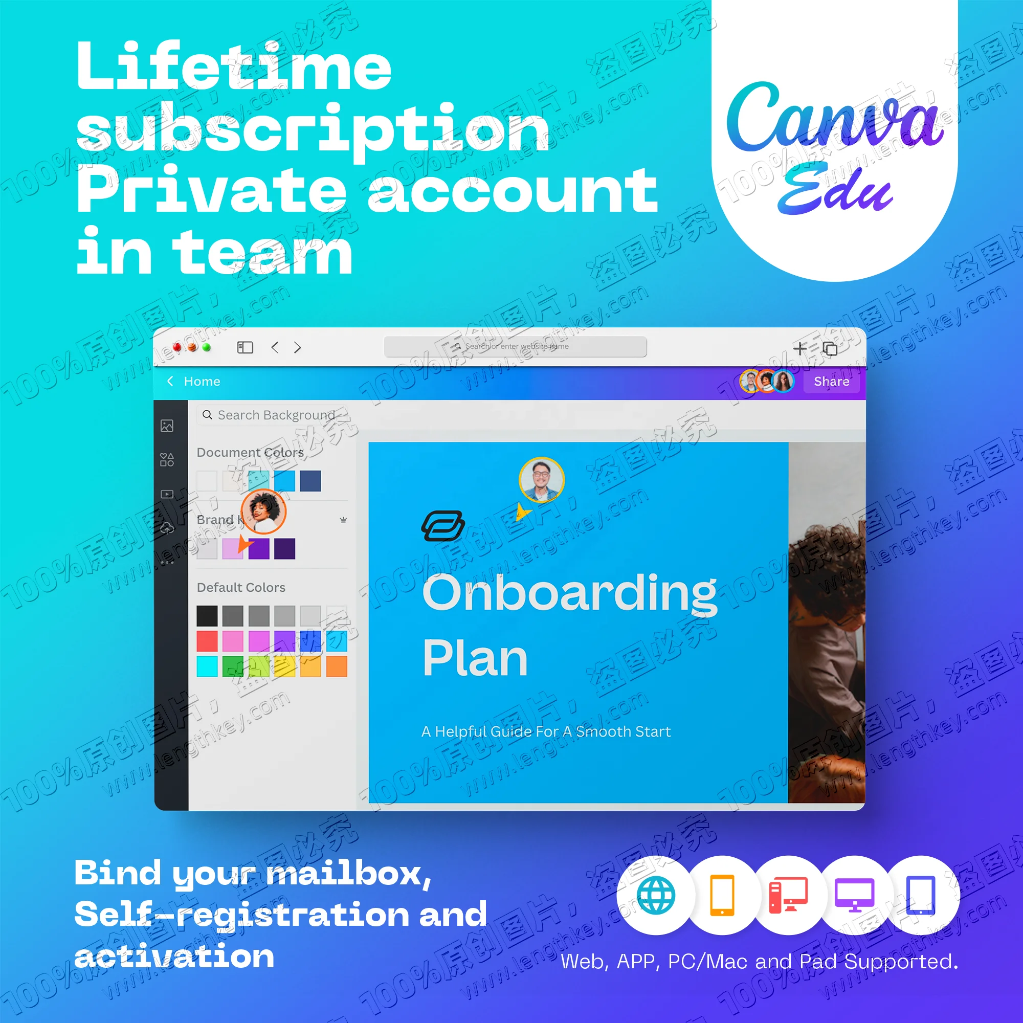 Canva Edu Private Account Lifetime Official Genuine Original Email Delivery Online Graphic Design Software