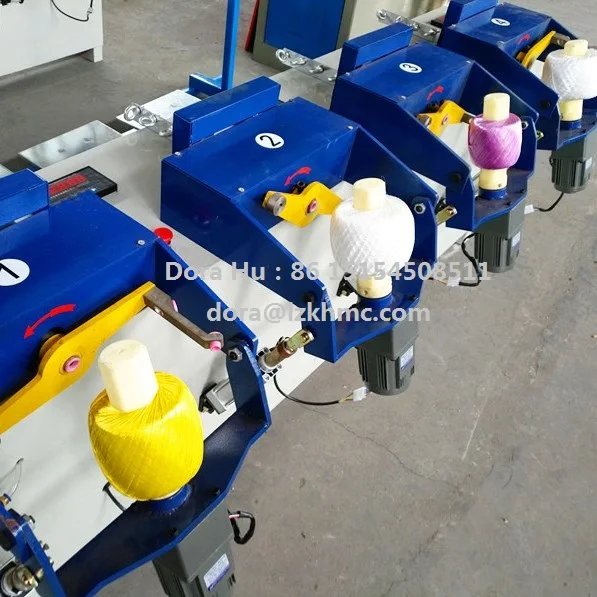 china manufacture low price plastic twine ball winding machine jute sisal yarn rope twisting ball machine split film ball winder