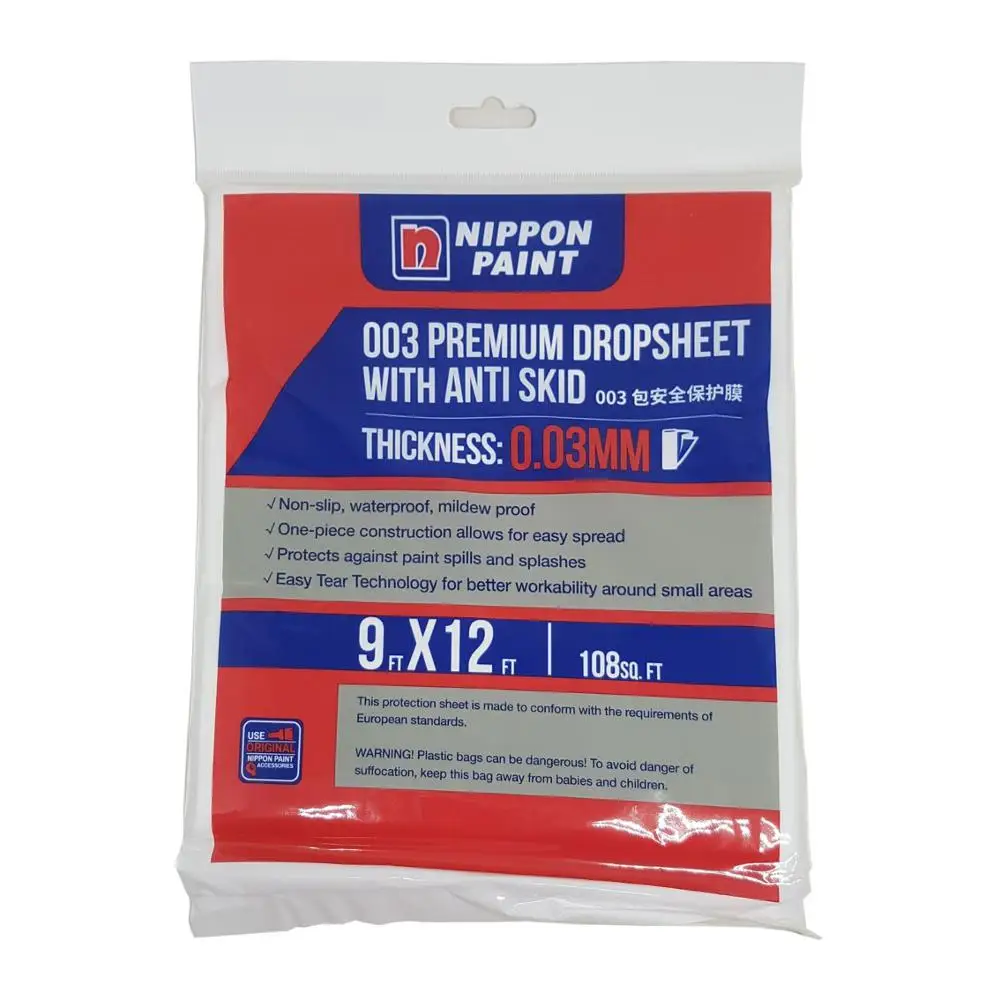 Premium Grade Plastic Furniture Cover Dust Sheet Painters Plastic Drop Cloth Waterproof Floor Cover