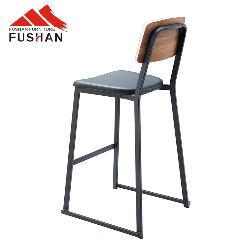 New Furniture General High Bar Chair Cafe Furniture Wooden Like Kitchen Stools Bar Chairs Kitchen Luxury Hotel