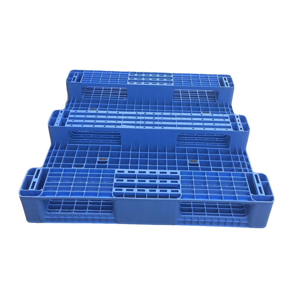 Hygienic 3 runner plastic pallet heavy duty reinforced flat racking cheap euro plastic pallet