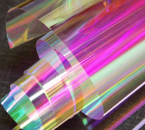 Hot Sale 2mil VLT70% Plastic Decorative Window Film Color Changing Chameleon Rainbow Film