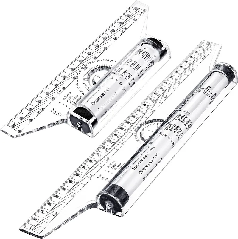15cm Plastic Measuring Rolling Ruler Drawing Roller Ruler Parallel Multi-function Drawing