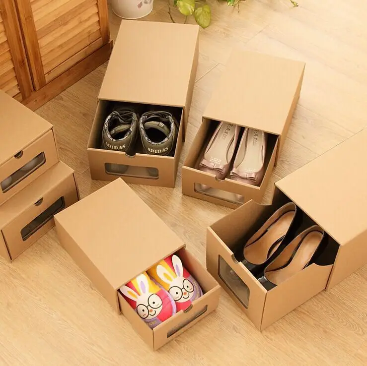 Large cardboard shoe packaging box hardboard paper shoe box luxury shoe boxes with custom logo