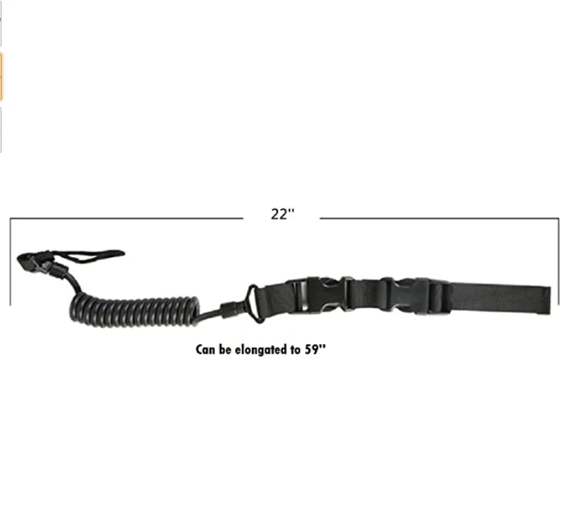 Adjustable Cheap Price Black Hand Gun Safety Secure Tactical Sling Pistol Spring