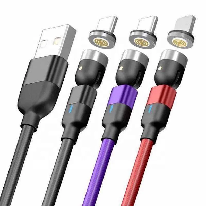 High quality 2m feet 3in1 magnet magnetic charging charger cable for iphone 14