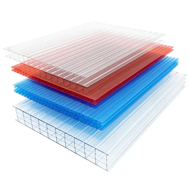PC Multiwall Plastic Polycarbonate Roofing Sheet SHEET Greenhouses Lightweight Polycarbonate Hollow Sheet