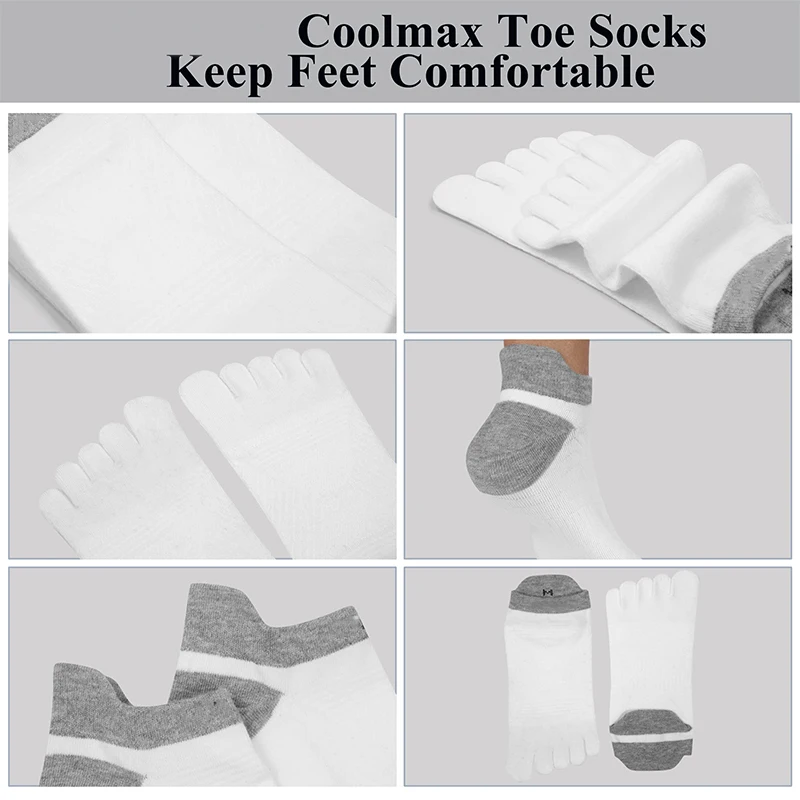 Женские Спортивные Компрессионные носки с 5 пальцами для бега