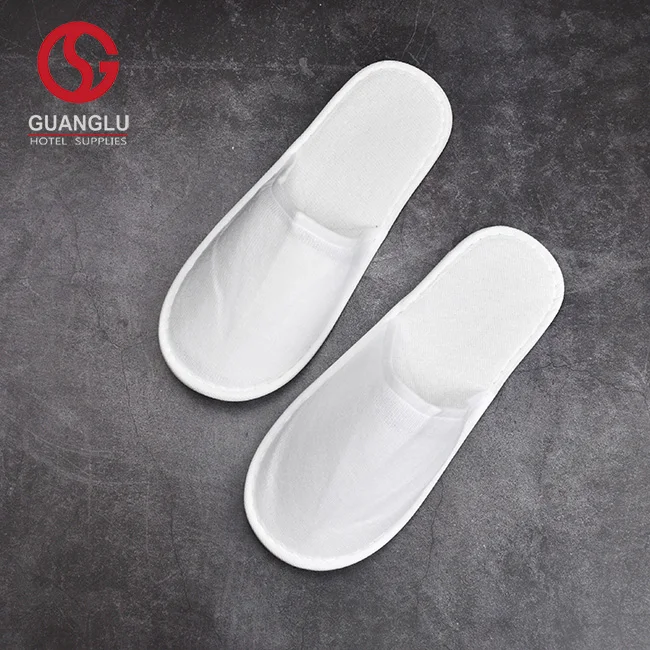 
Custom Slippers Men Women Disposable White Terry Slippers for Hotel Home SPA Resort 