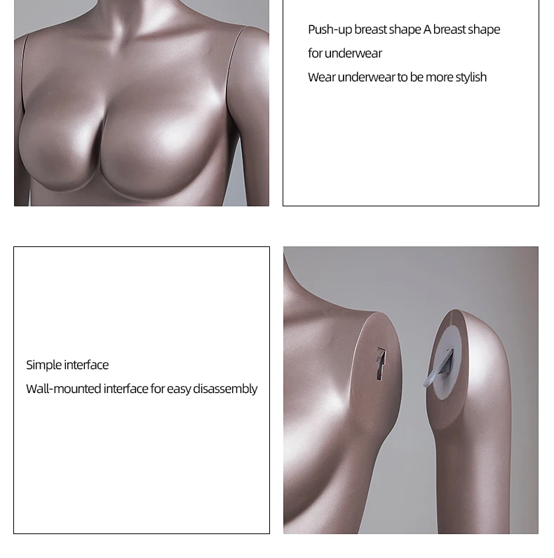 Fashion Women Sitting/Standing Curvy Clothing Wholebody Champagne Gold Full Body Mannequins Female