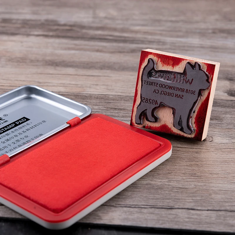 Wholesale Fast Delivery Oem low moq Dropshipping Office Supplies Customizable Pattern Text Creative Wooden Seal