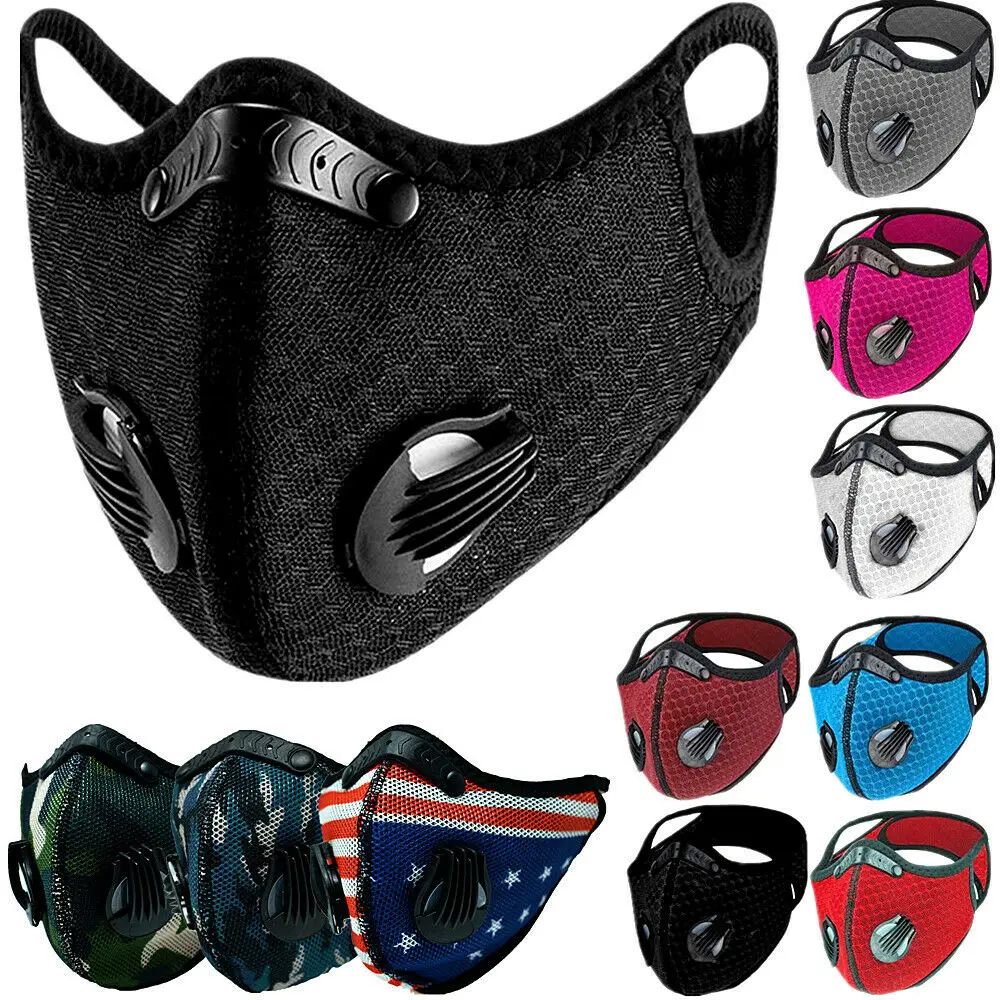 DIHAO wholesale reusable anti-dust Active Carbon Anti Pollution Breathable Bicycle Sports Cycling Half Mask